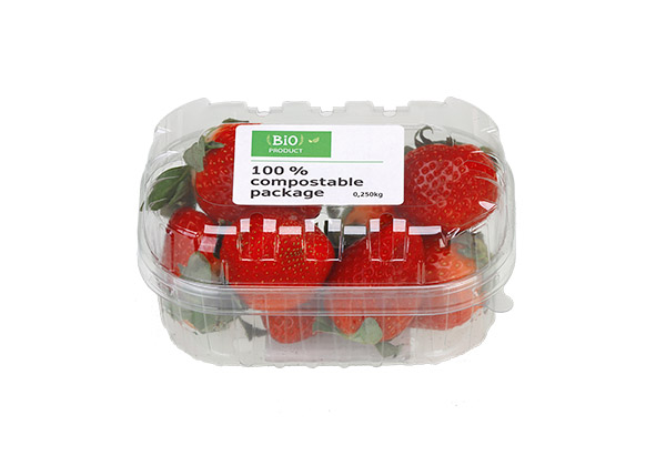 Labeling fruits and vegetables in plastic containers
