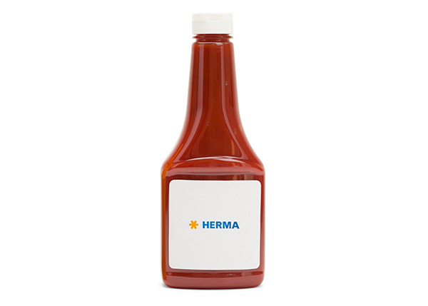  Plastic ketchup bottle labeling