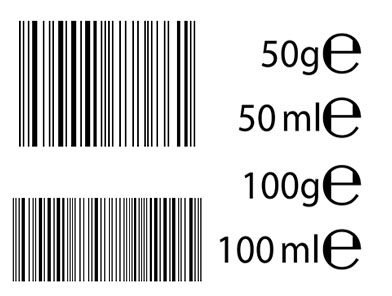 [Translate to English:] Kosmetik-Etikett Information: Barcodes zum Scannen