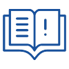 A book left open with a highlighted exclamation mark, indicating important information or notes.